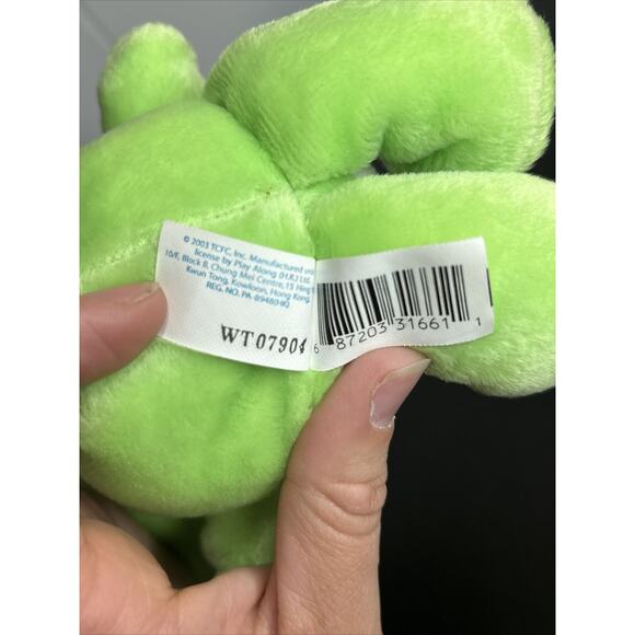 Care Bears 2003 Green Good Luck Bear 8" Plush Toy Play Along Ltd. - Picture 10 of 10